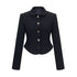 Dorydory_Black_Cinched_Waist_Small_Round_Neck_Women&