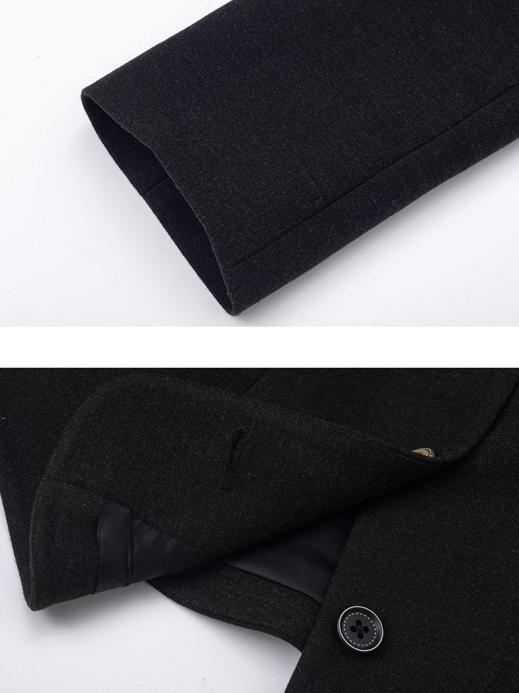 Dorydory Black Cinched Waist Small Round Neck Women&
