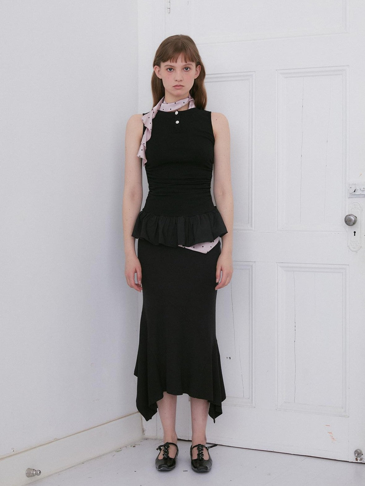 Dorydory Black Irregular Hem Long Women&