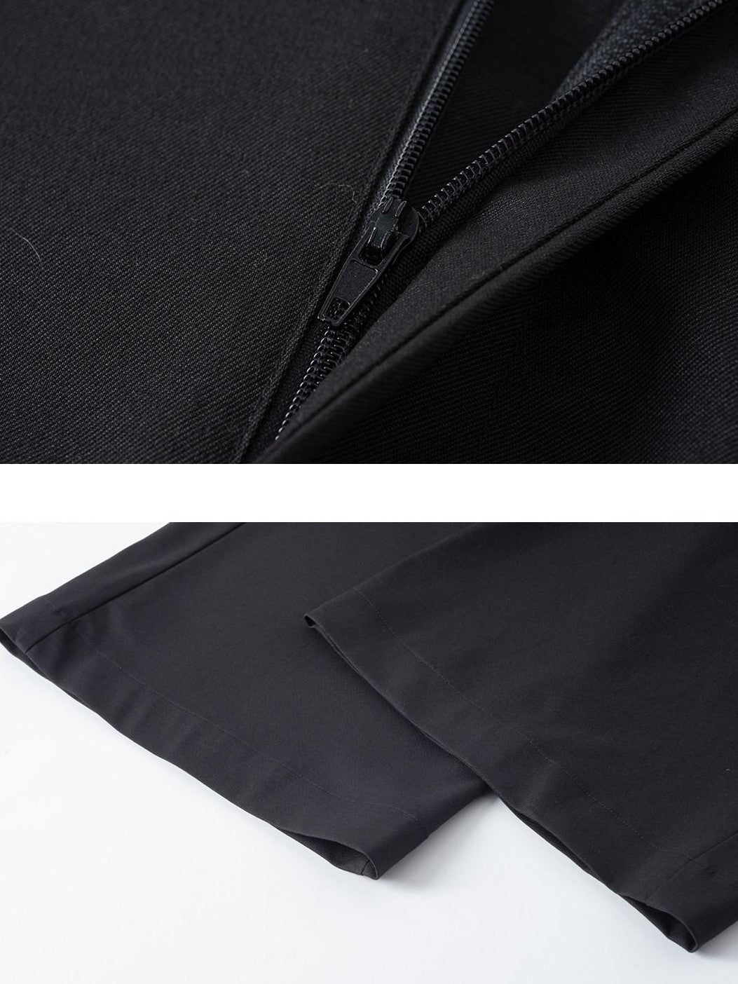 Dorydory Black Pressed Pleat Casual Loose Women&