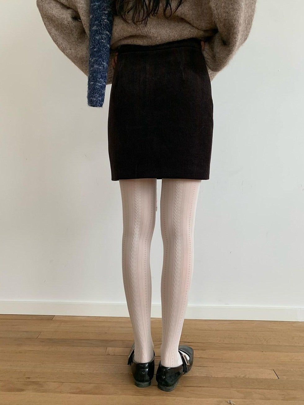 Dorydory Black Purple Velvet Tulip High Waist Bodycon Women&