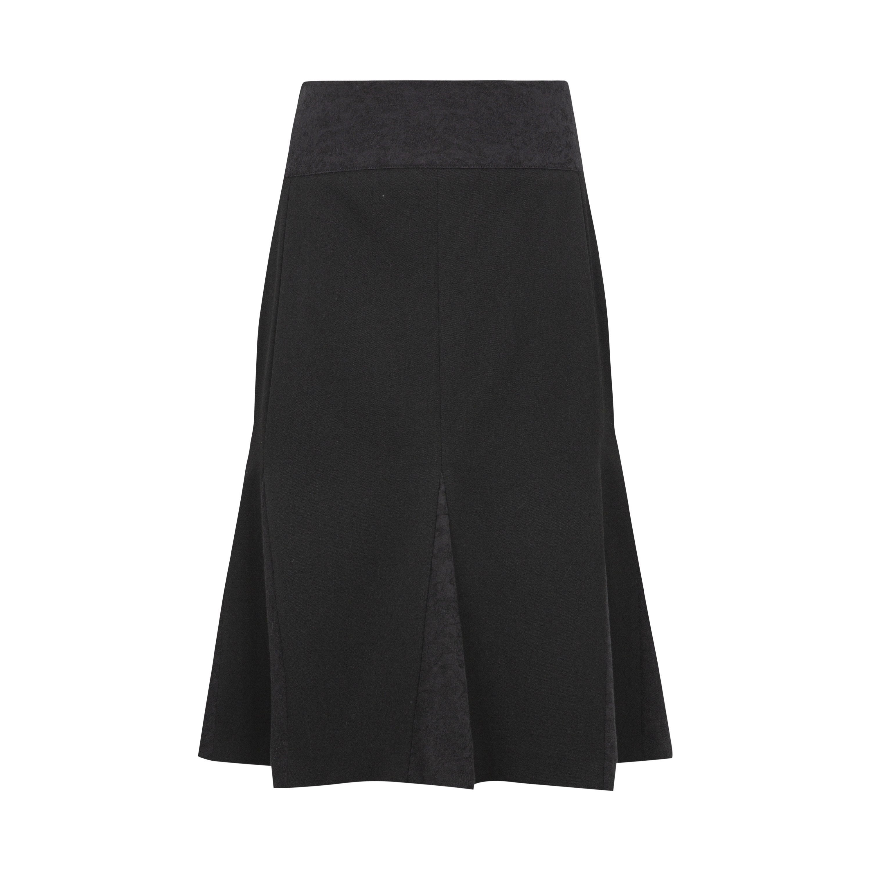 Dorydory_Black_Versatile_Mid_Waist_Mid_Length_Flared_Women&