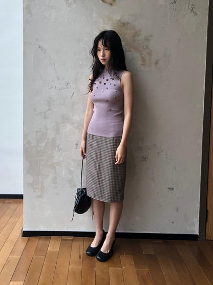 Dorydory Blush Khaki Buttoned Knitted Women&
