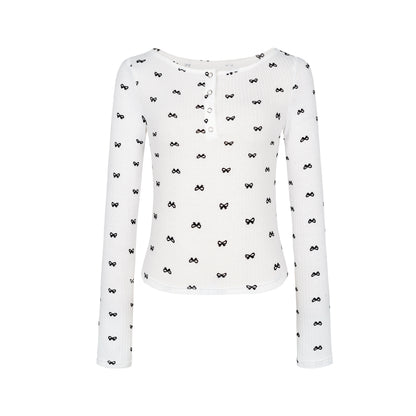 Dorydory_Bow_Henley_Collar_Slim_Fit_Women&