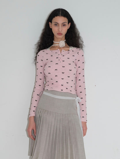 Dorydory_Bow_Henley_Collar_Slim_Fit_Women&