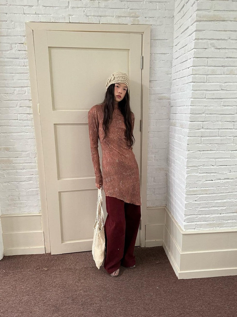 Dorydory Brick Red Slouchy Relaxed Boyfriend Women&
