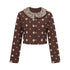 Dorydory_Brown_Embroidered_Crop_Two_Piece_Women&