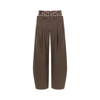 Dorydory_Brown_Plaid_Patchwork_Tailored_Women&