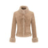 Dorydory_Camel_Bow_Tie_Lace_Up_High_Neck_Women&