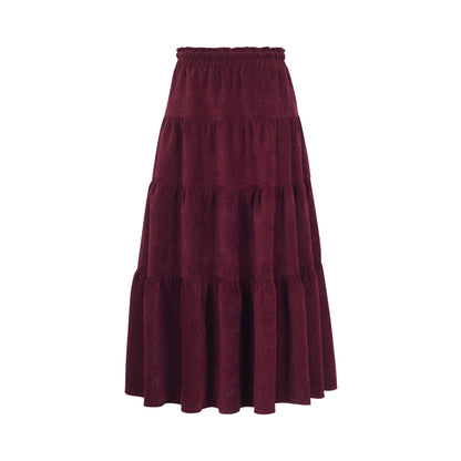 Dorydory_Chenille_Flared_A_Line_High_Waist_Women&