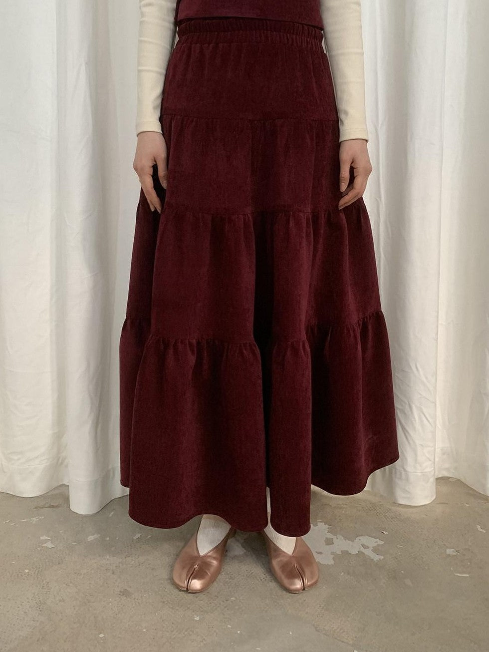 Dorydory Chenille Flared A Line High Waist Women&