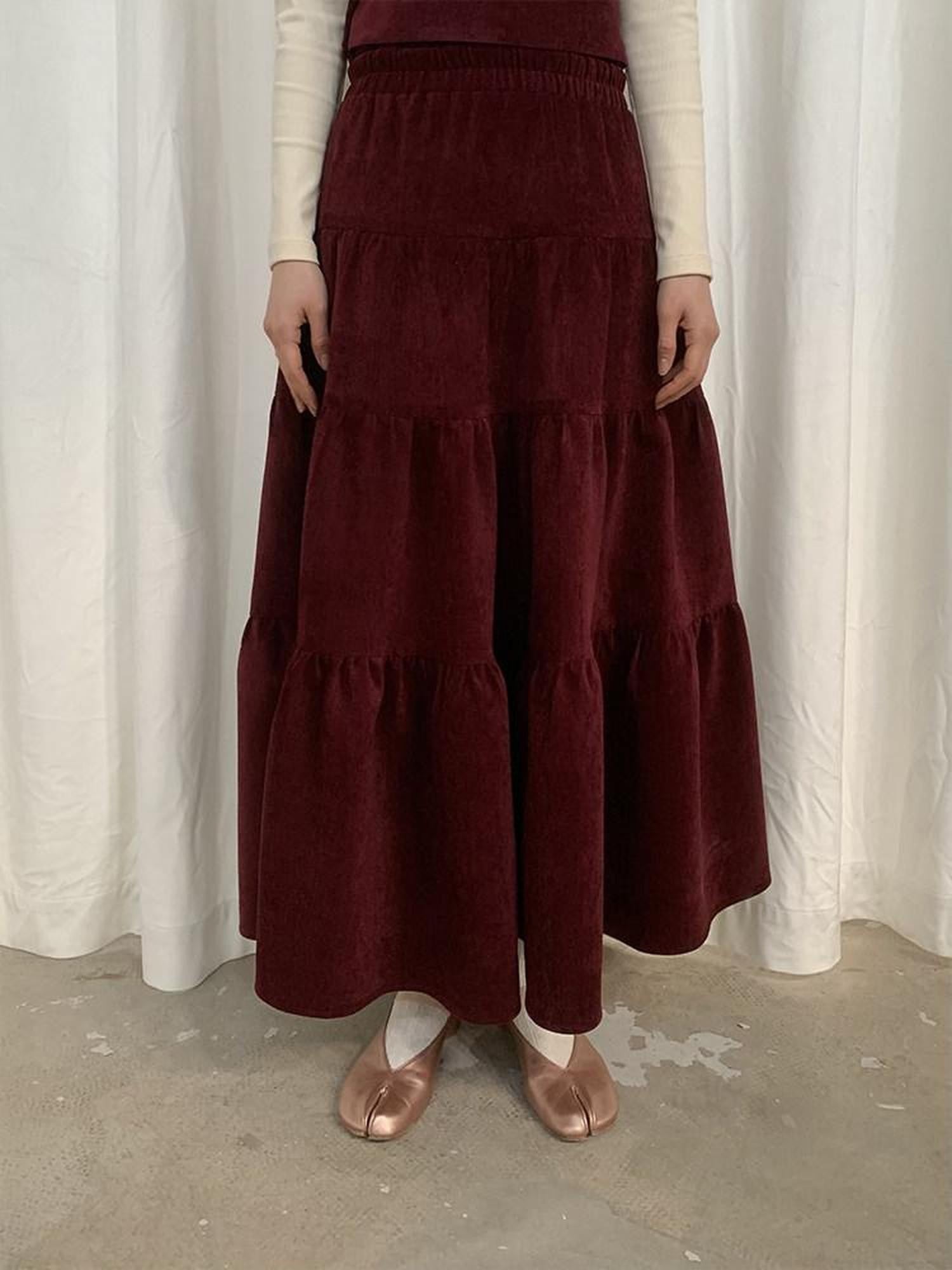Dorydory Chenille Flared A Line High Waist Women&