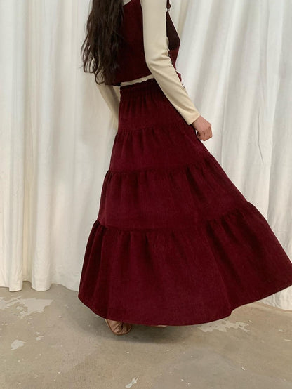 Dorydory Chenille Flared A Line High Waist Women&