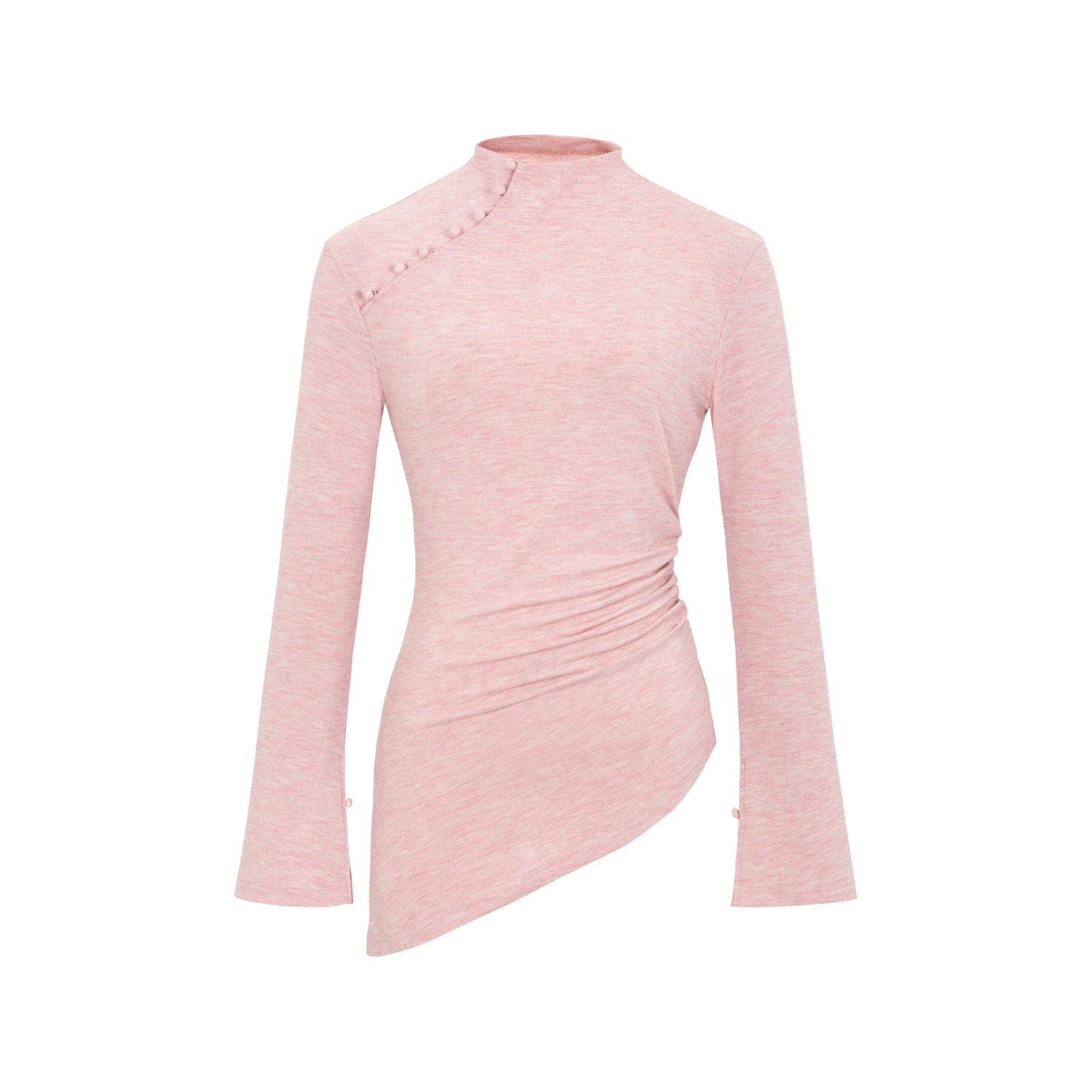 Dorydory_Chinese_Knot_Button_Tunic_Top_With_Flared_Sleeves_MISSTT