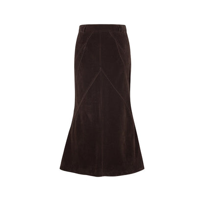 Dorydory_Chocolate_Brown_New_Chinese_High_Waist_Fishtail_Women&