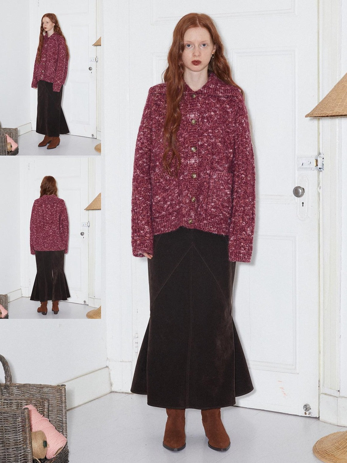 Dorydory Chocolate Brown New Chinese High Waist Fishtail Women&