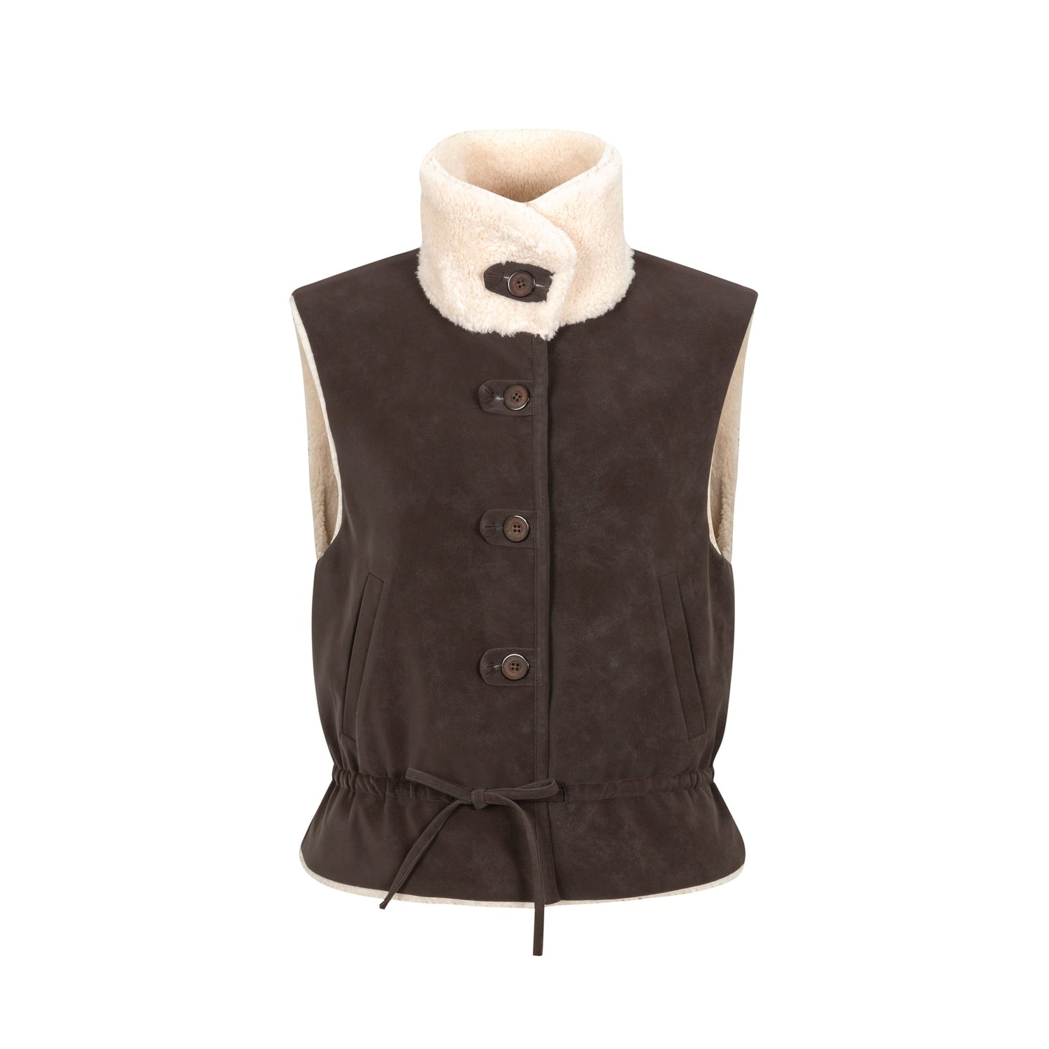 Dorydory_Chocolate_Reversible_Faux_Lamb_Fleece_Vintage_Women&