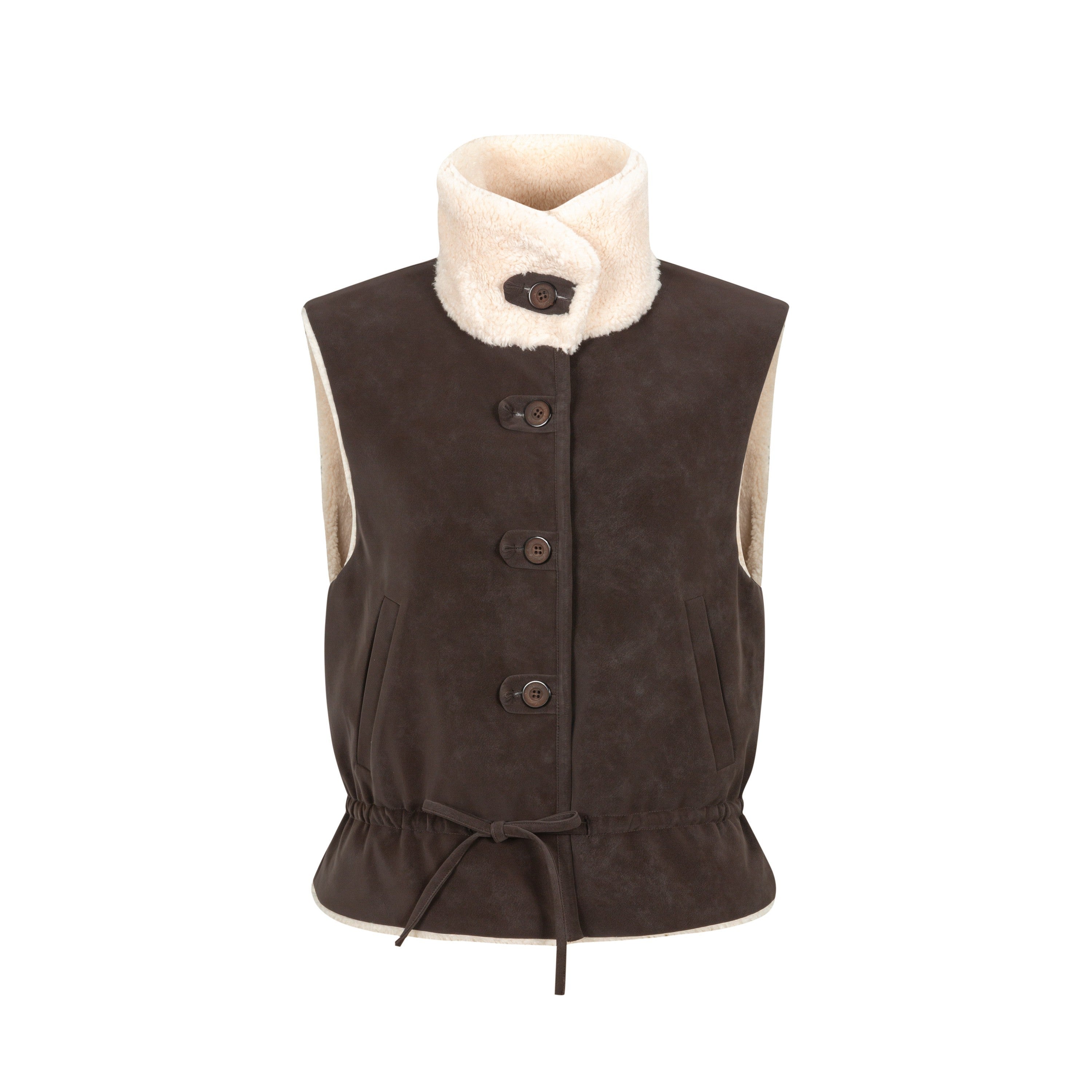 Dorydory_Chocolate_Reversible_Faux_Lamb_Fleece_Vintage_Women&