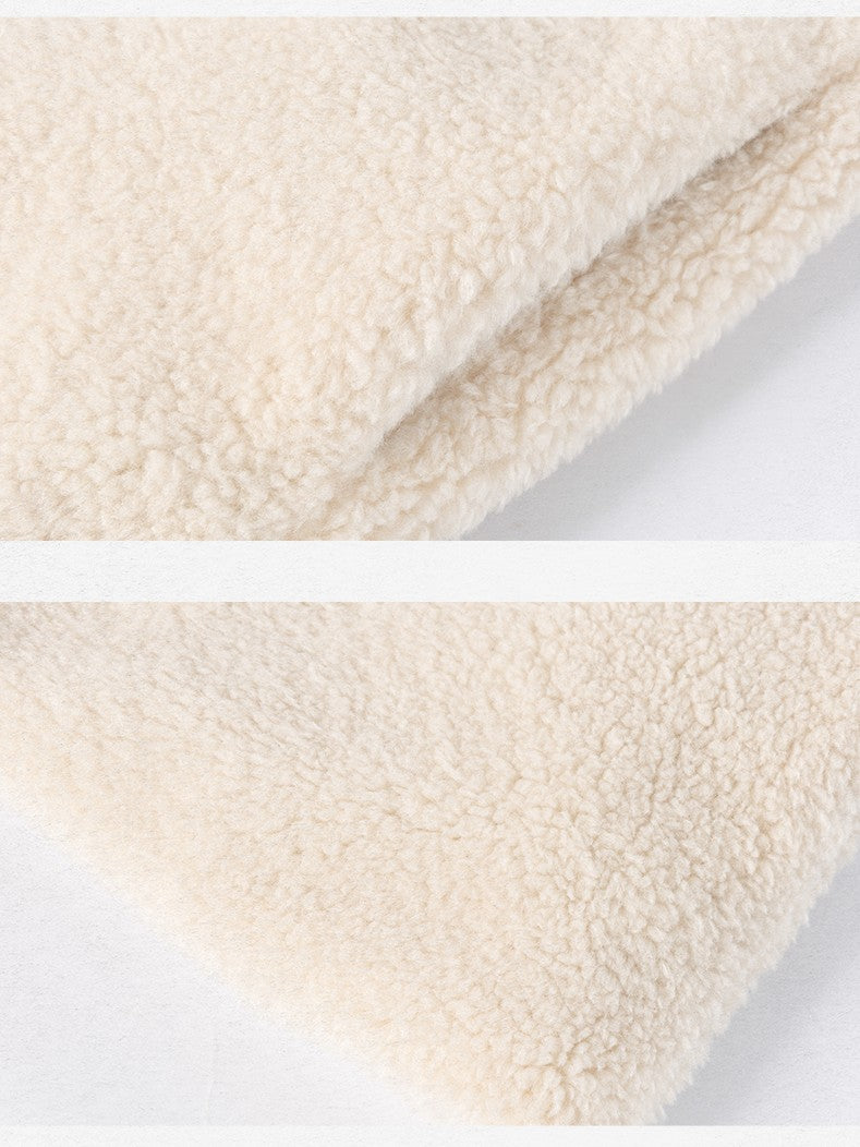 Dorydory Chocolate Reversible Faux Lamb Fleece Vintage Women&