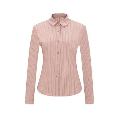 Dorydory_Classic_Slim_Fit_Striped_Shirt_For_Women_With_Waist_Definition_MISSTT