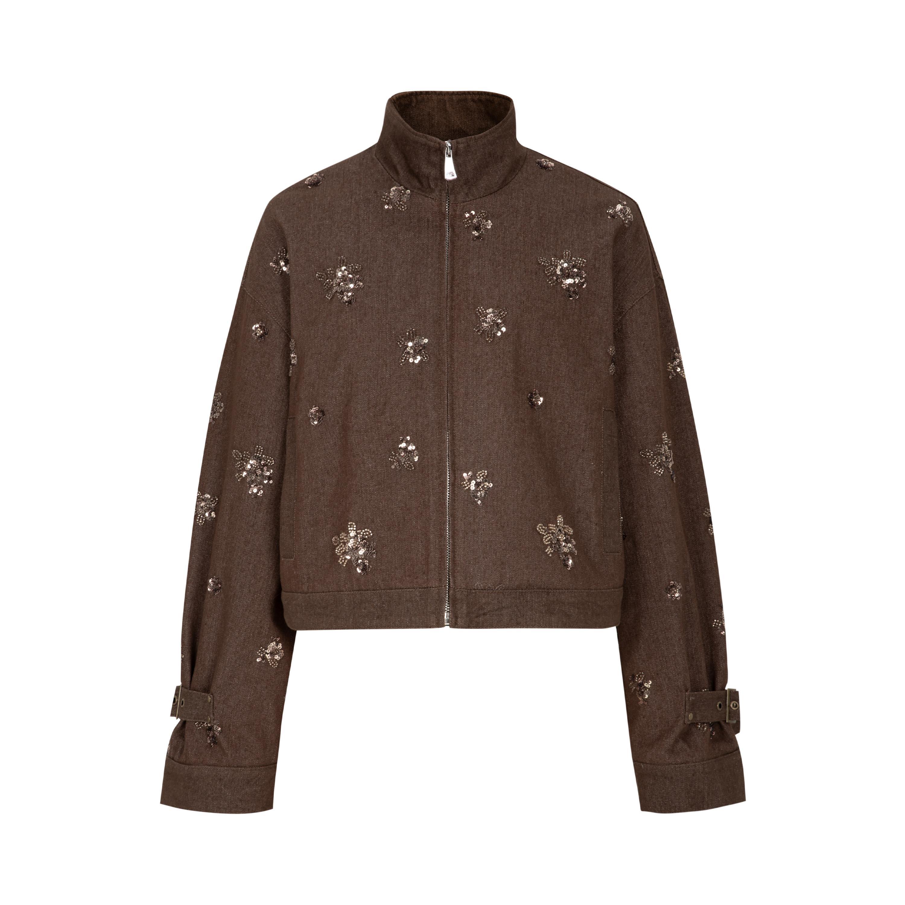 Dorydory_Coffee_Brown_High_Neck_3d_Embroidered_Beaded_Women&