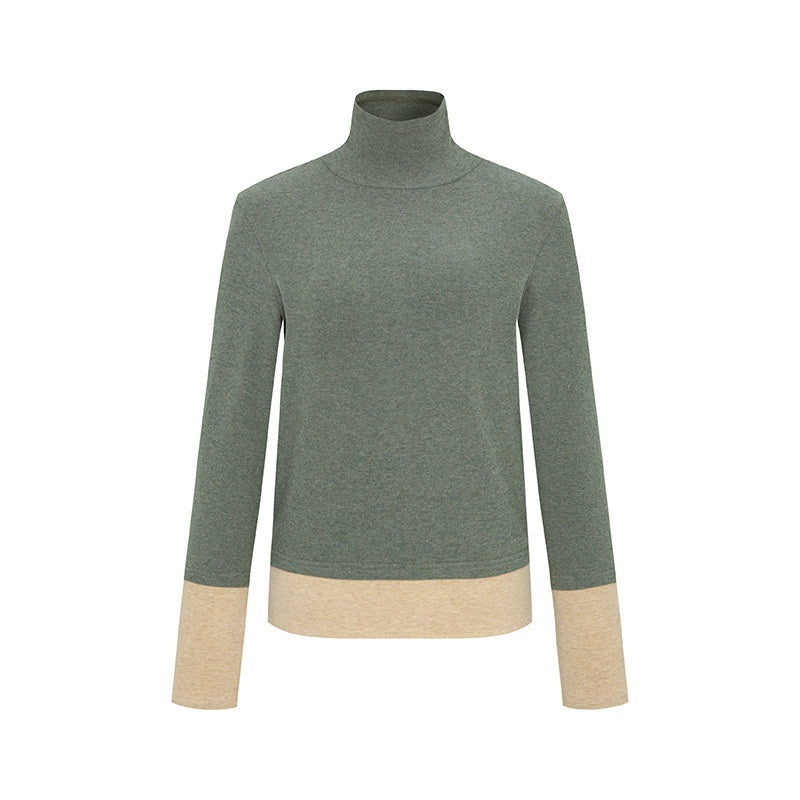 Dorydory_Colorblock_Faux_Layered_Mock_Neck_Women&