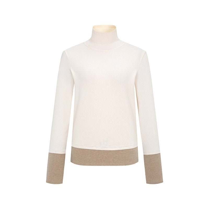 Dorydory_Colorblock_Faux_Layered_Mock_Neck_Women&