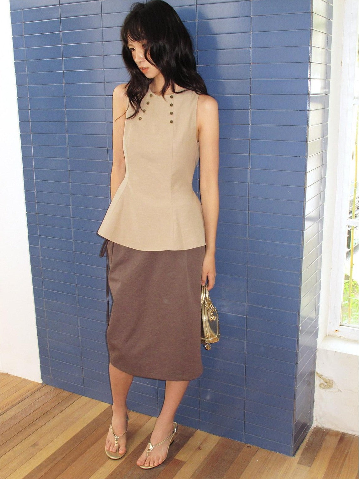 Dorydory Colorblock Foldover Tie Waist Women&