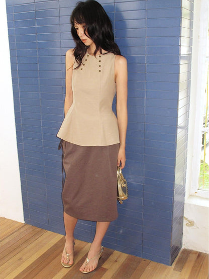 Dorydory Colorblock Foldover Tie Waist Women&