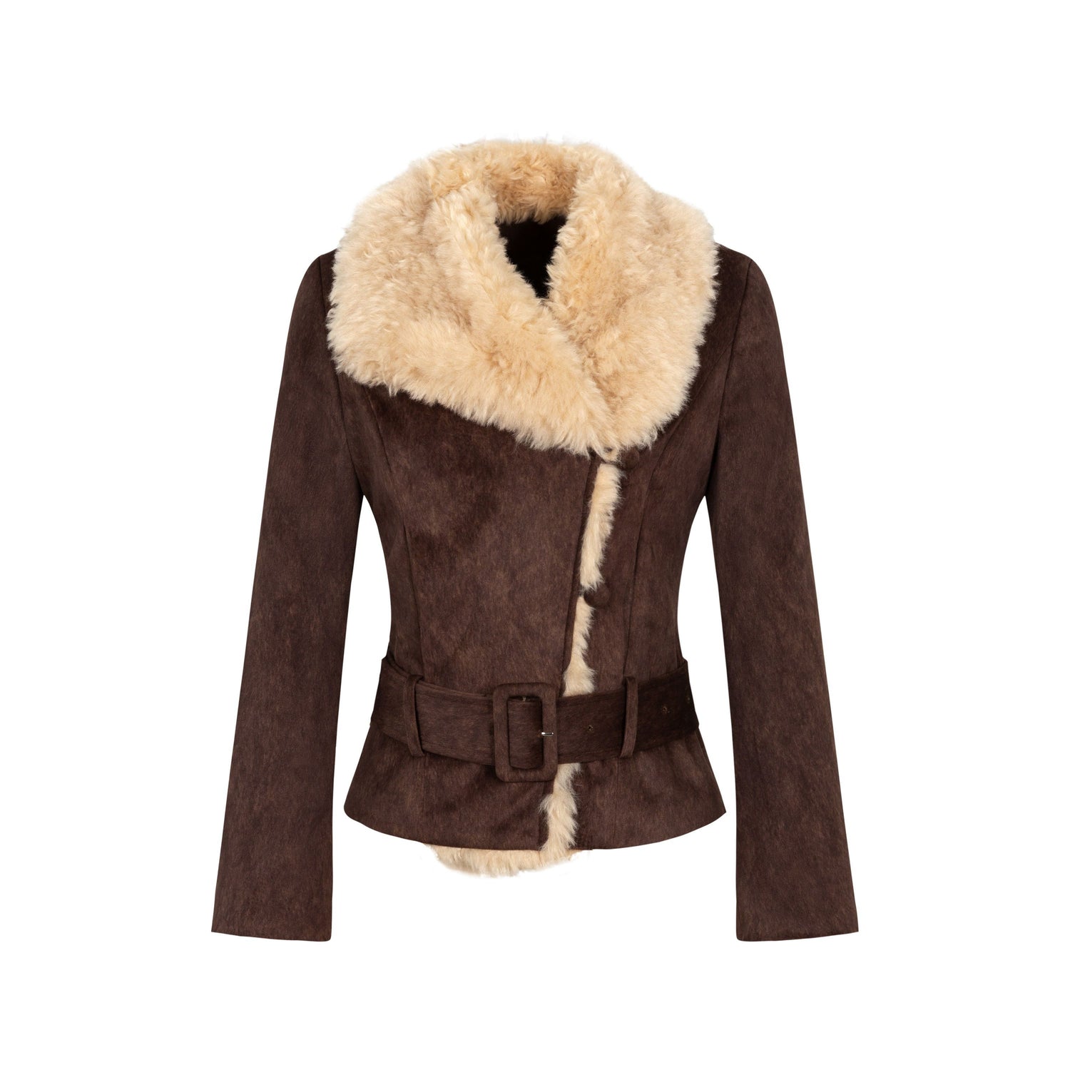 Dorydory_Commuter_Shearling_Patchwork_Lapel_Slim_Fit_Women&