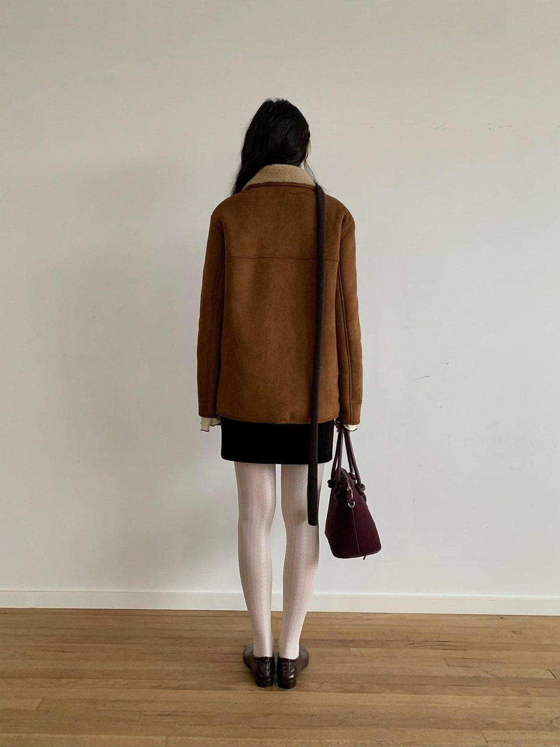 Dorydory Cropped Plush Shearling Lined Women&