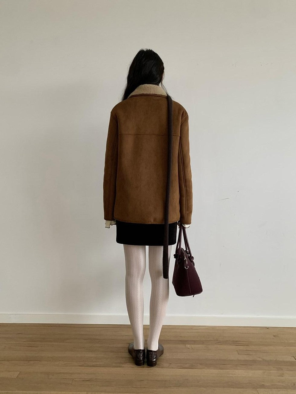 Dorydory Cropped Plush Shearling Lined Women&