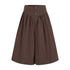 Dorydory_Dark_Brown_Button_Front_Wide_Leg_Light_Cinch_Waist_Women&
