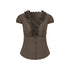 Dorydory_Deep_Brown_3d_Lace_Puff_Sleeve_Vintage_Women&