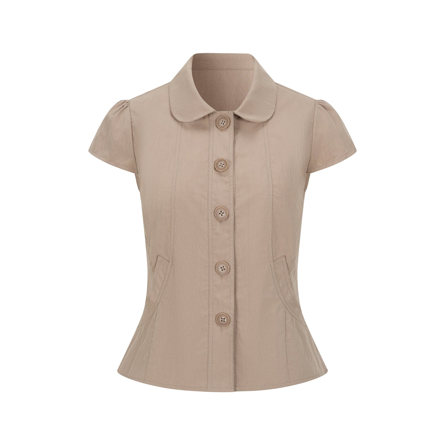 Dorydory_Doll_Collar_Button_Front_Slim_Fit_Women&