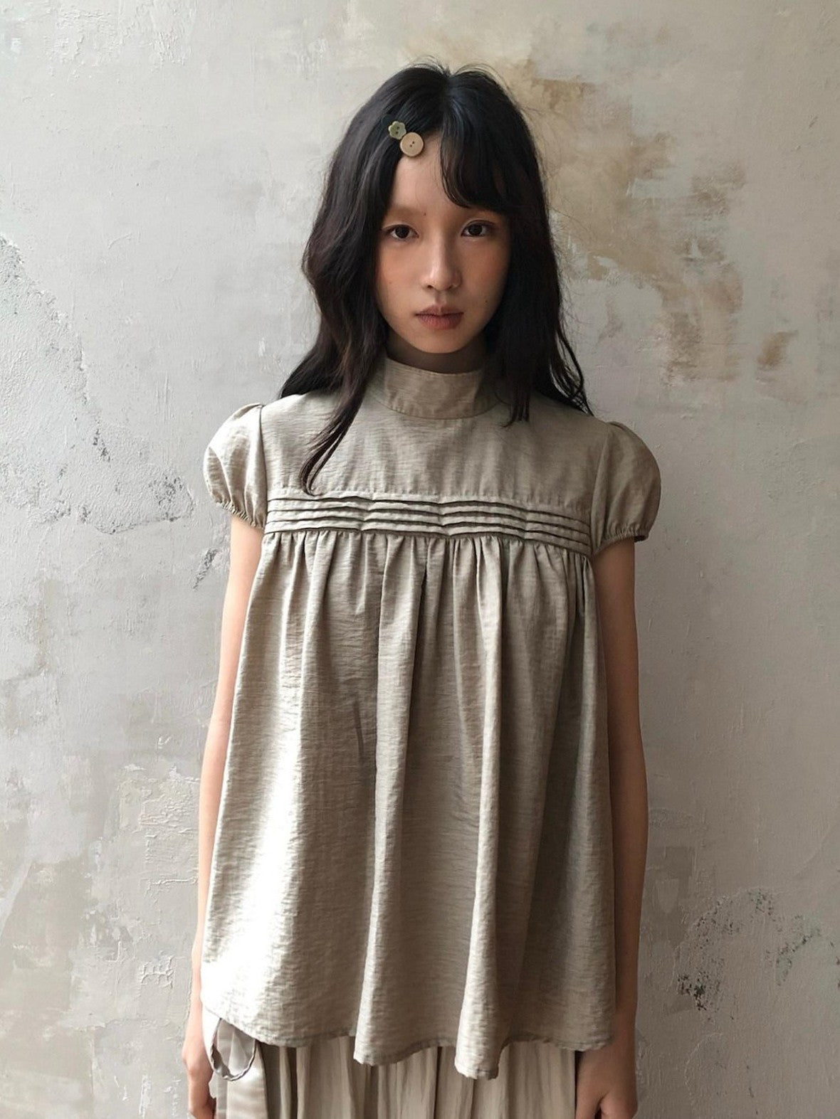 Dorydory Doll Collar Puff Sleeve Loose Women&