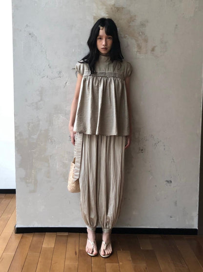 Dorydory Doll Collar Puff Sleeve Loose Women&
