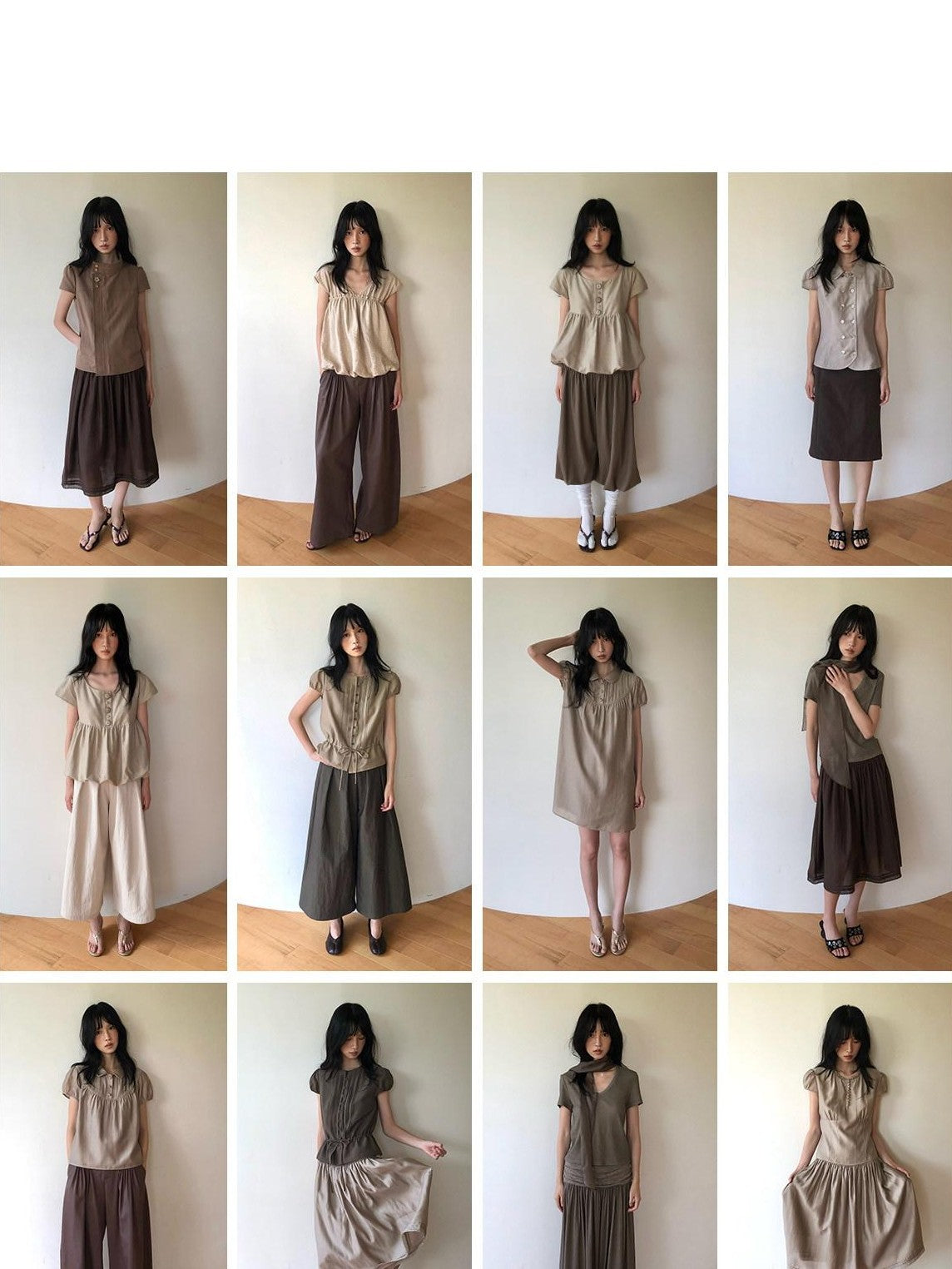 Dorydory Doll Collar Single Row Buttons Women&