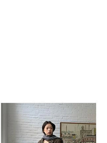 Dory Dory Gray Washed Cotton Wide Leg Pleated Trousers