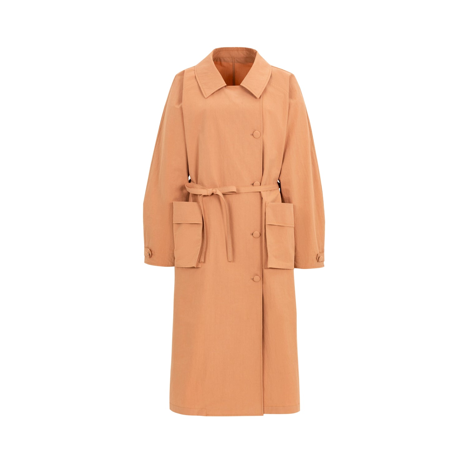 Dorydory_Double_Breasted_Coral_Pink_Trench_Coat_MISSTT