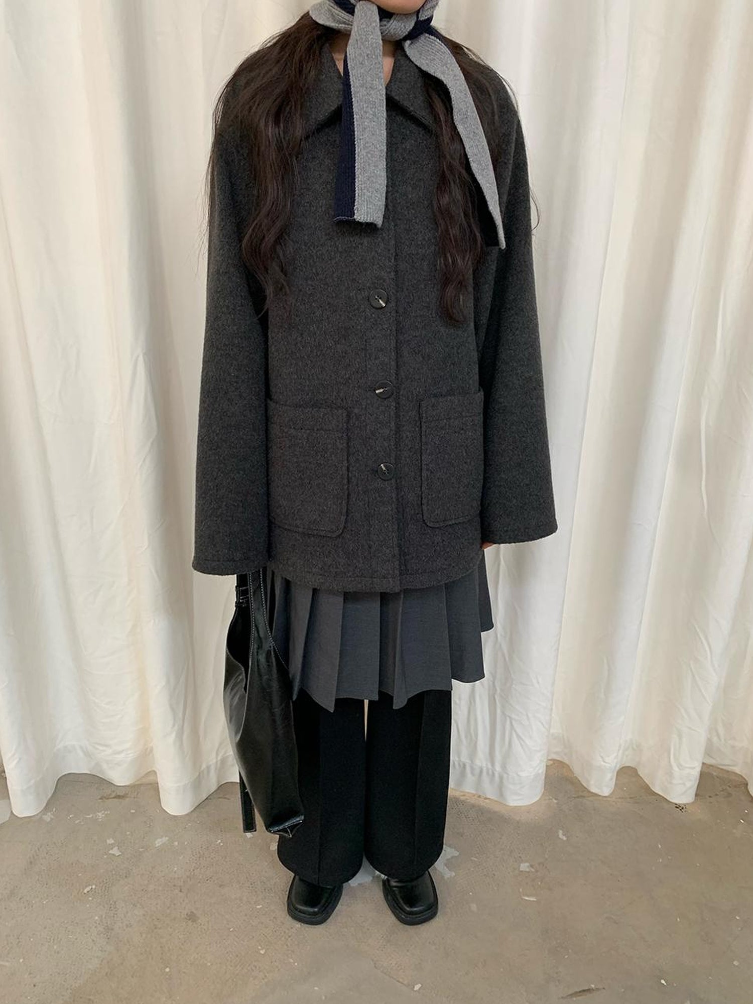 Dorydory Double Breasted Wool Blend Coat 2024