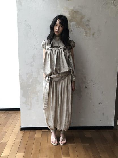 Dorydory Drapey Loose Drawstring Lantern Women&