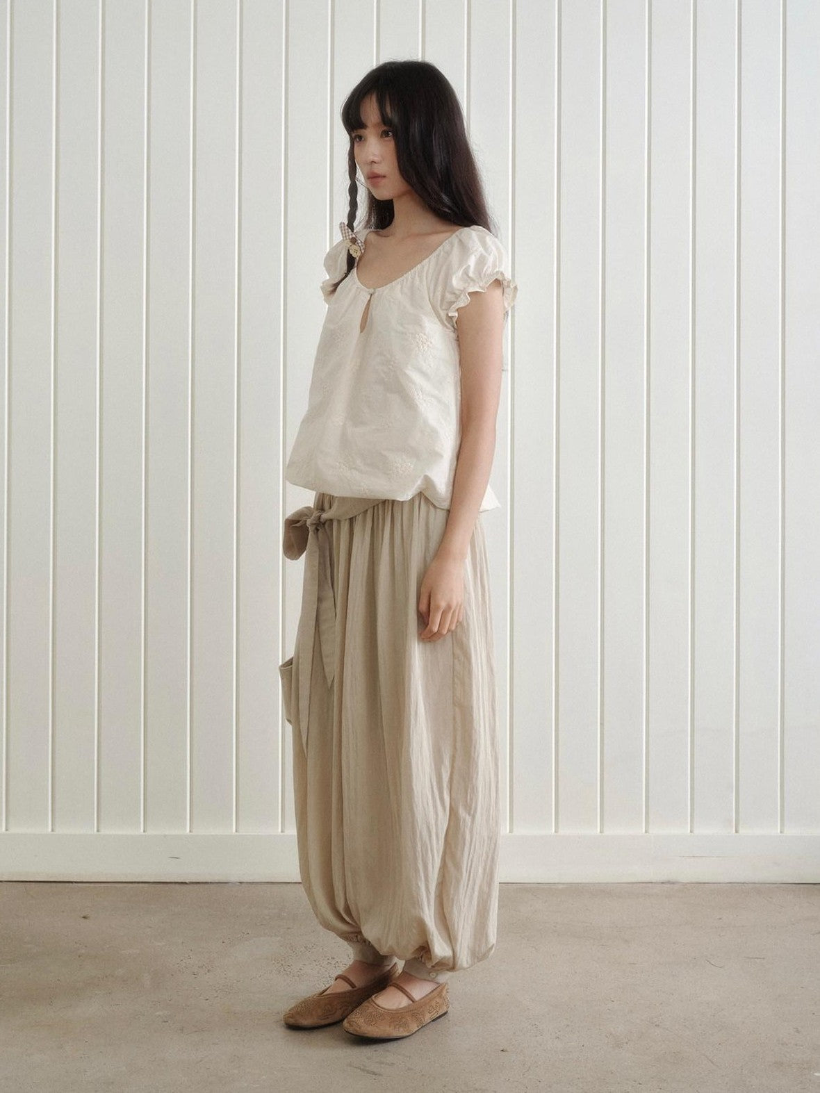 Dorydory Drapey Loose Drawstring Lantern Women&