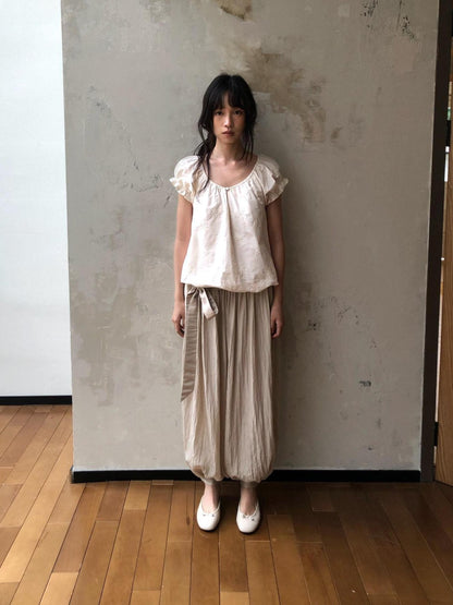 Dorydory Drapey Loose Drawstring Lantern Women&