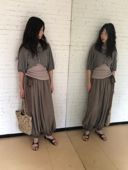 Dorydory Drapey Loose Drawstring Lantern Women&
