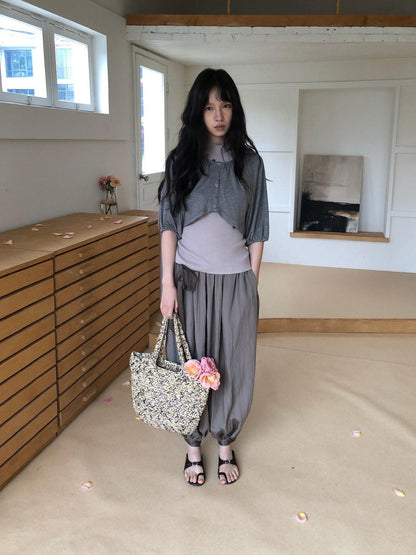 Dorydory Drapey Loose Drawstring Lantern Women&