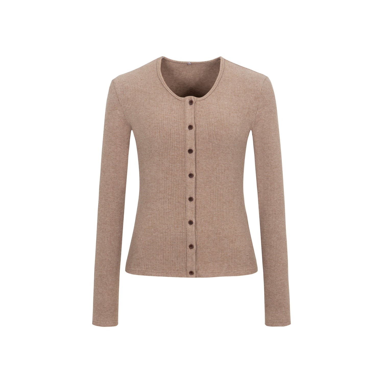 Dorydory_Dusty_Rose_Gray_Vintage_Detachable_Fur_Collar_Slim_Fit_Women&