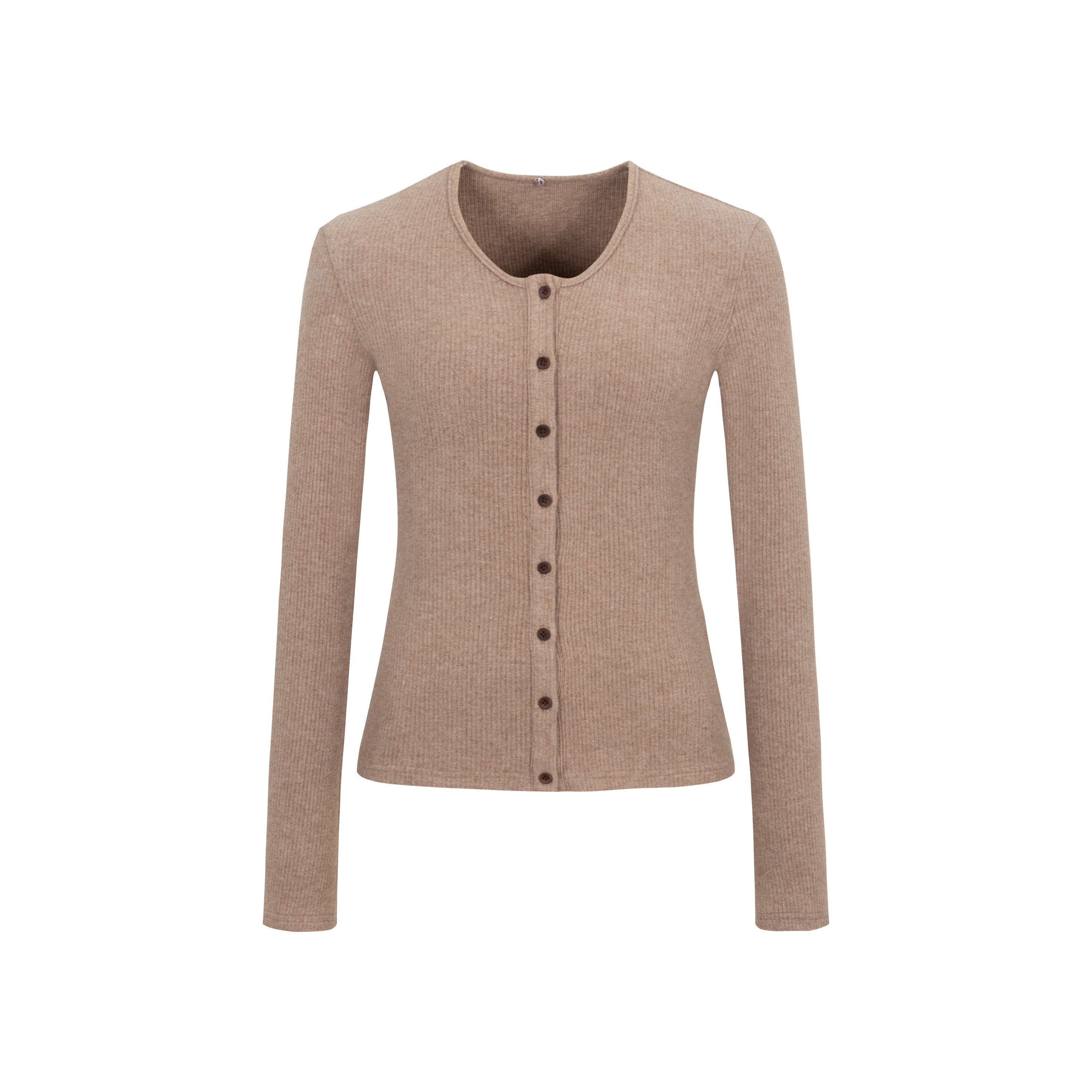 Dorydory_Dusty_Rose_Gray_Vintage_Detachable_Fur_Collar_Slim_Fit_Women&