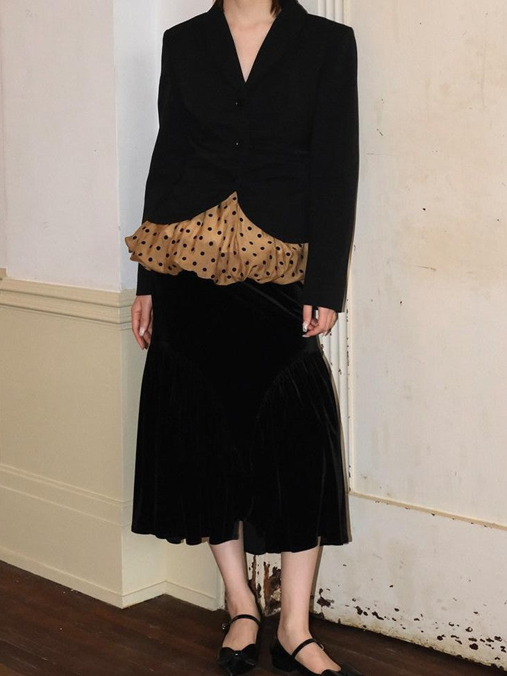Dorydory French Vintage New Chinese Original Design Midi Women&