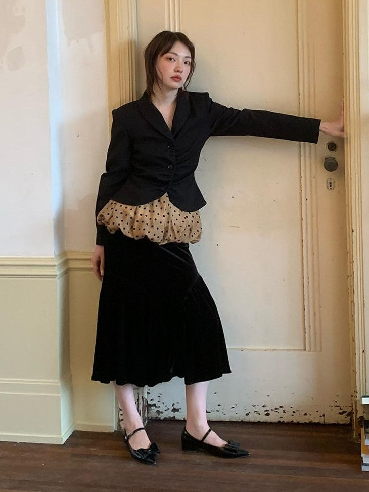 Dorydory French Vintage New Chinese Original Design Midi Women&